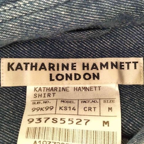 キャサリンハムネットロンドン KATHARINE HAMNETT LONDON コットンフランネルシャツ メンズ JPN:M